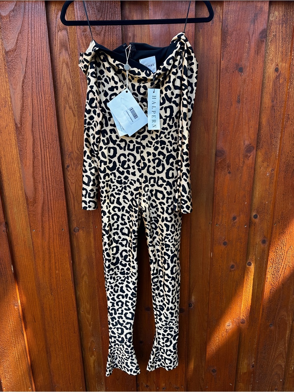 Halpern leopard jumpsuit - Picture 4 of 12